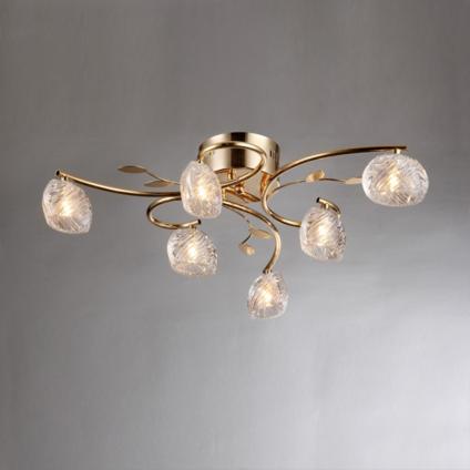 Люстра 1502/6B FGD золото 6x35W G4 SUSNL16